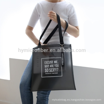 Fashion logo printed nylon mesh tote gift bag